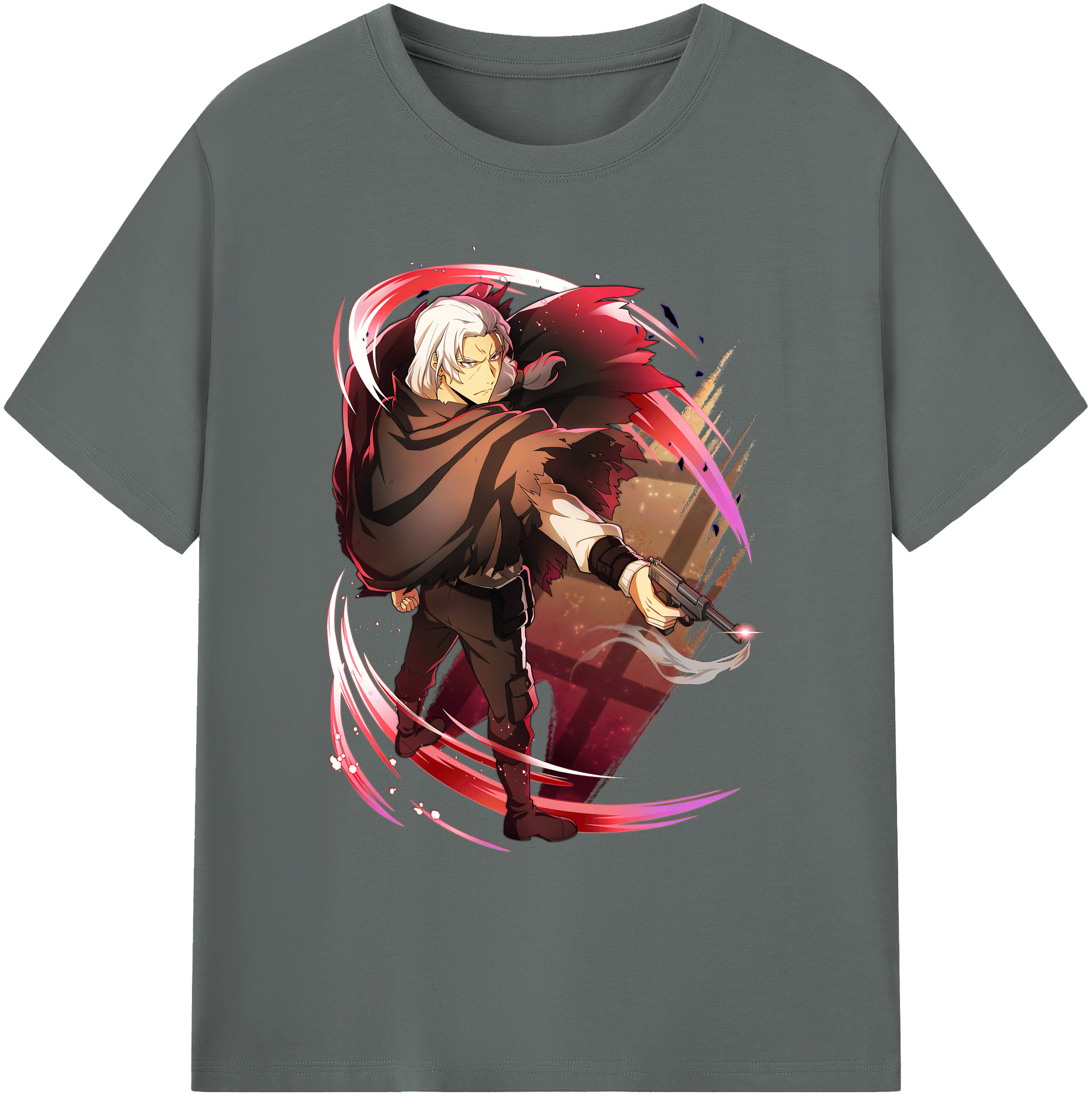（画像用） 文豪ストレイドッグス Bungo Stray Dogs 綿100％ メンズ半袖Tシャツ｜肌触りやわらか＆通気性